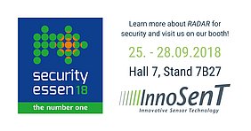Meet the InnoSenT-Team at the Security Essen 2018