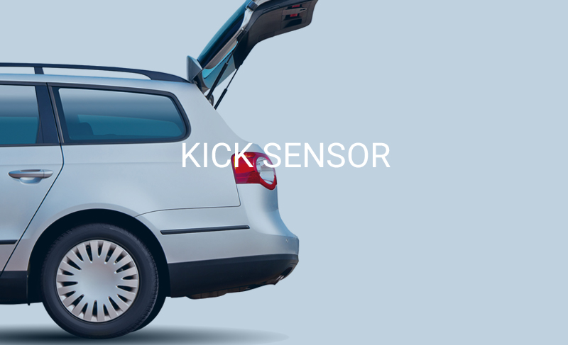 Kick to open sensor